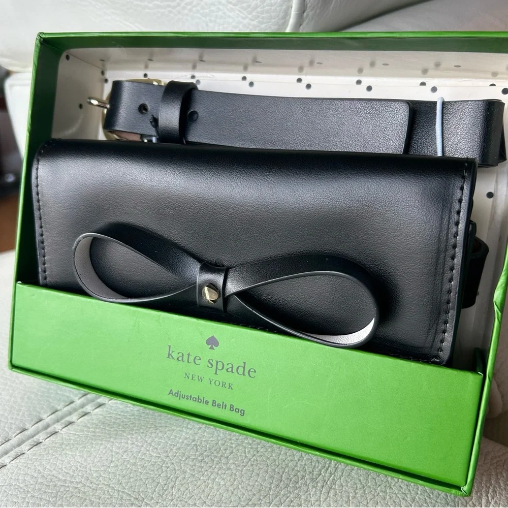 NIB Kate Spade Black Belt Bag